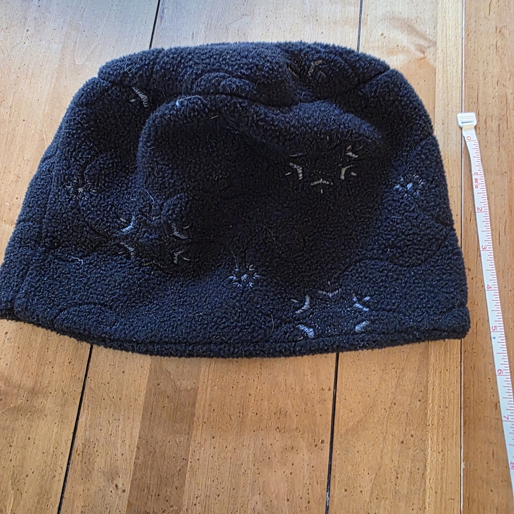 L.L. Bean Black Sherpa Beanie